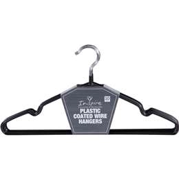 Essentials Plastic Coated Wire Hangers Each