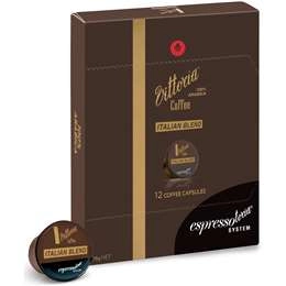 Vittoria Espressotoria Italian Coffee Capsules 12 Pack