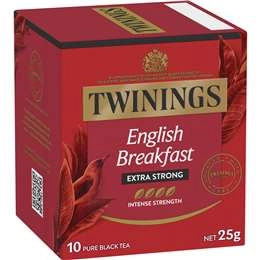 Twinings English Breakfast Extra Strong Tea Bags 10 Pack