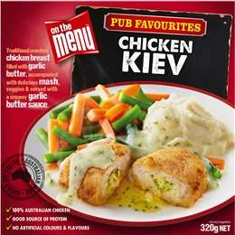 On The Menu Chicken Kiev Frozen Meal 320g