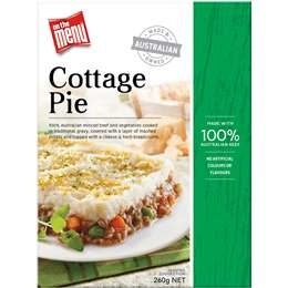 On The Menu Cottage Pie Frozen Meal 260g