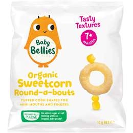 Little Bellies Organic Sweetcorn Round-a-bouts 12g