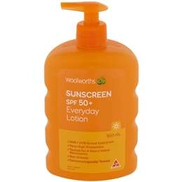 Woolworths Sunscreen Spf 50+ 500ml