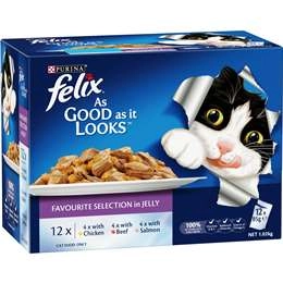 Felix As Good As It Looks Favourite Selection Wet Cat Food 85g X12 Pack