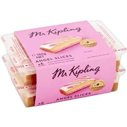 Mr Kipling Cake Angel Slices Snack Pack 6 Pack