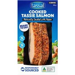 Tassal Hot Smoked Salmon Peppercorn 150g