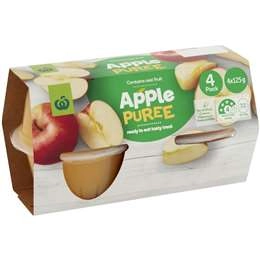 Woolworths Apple Puree  4 Pack