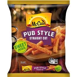 Mccain Straight Sweet Potato Chips 750g