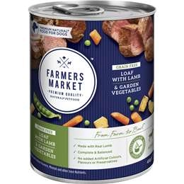 Farmers Market Grain Free Loaf With Lamb & Veg Wet Dog Food 400g