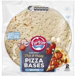 Tip Top Bakery Pizza Bases White 12 Inch 2 Pack