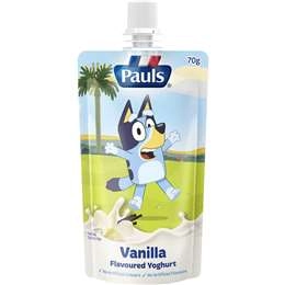 Pauls Bluey Yoghurt Pouch Vanilla  70g