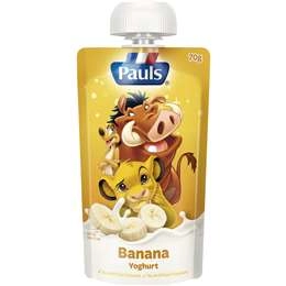 Pauls Kids Yoghurt Pouch Banana The Lion King 70g