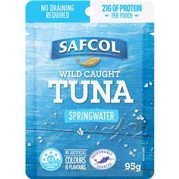 Safcol Wild Caught Tuna Springwater 95g