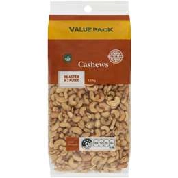 Woolworths Cashews Roasted & Salted  1.2kg