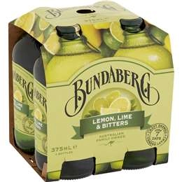 Bundaberg Lemon Lime & Bitters  375ml X4 Pack