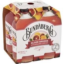 Bundaberg Sparkling Blood Orange Sparkling Drink 4x375ml