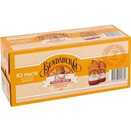 Bundaberg Diet Ginger Beer  375ml X10 Pack