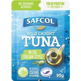 Safcol Wild Caught Tuna In Oil Italian Style 95g