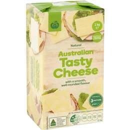 Woolworths Tasty Cheese Block  1kg