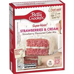 Betty Crocker Strawberries & Cream Cake Mix  450g