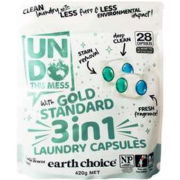 Undo This Mess 3 In 1 Laundry Detergent Capsules With Gold Standard 28 Pack