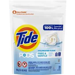 Tide Laundry Liquid Pods Free & Gentle 31 Pack