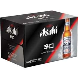 Asahi Super Dry Lager Bottles 330ml X24 Case