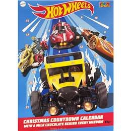 Hot Wheels Christmas Advent Calendar Milk Chocolate 65g