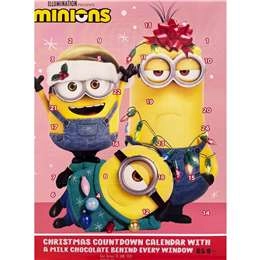 Minions Christmas Advent Calendar Milk Chocolate 65g