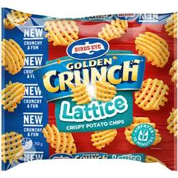 Birds Eye Golden Crunch Lattice Potato Chips Criss Cross French Fries 750g