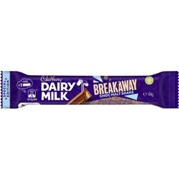 Cadbury Dairy Milk Breakaway Choc Malt Shake Chocolate Bar 44g