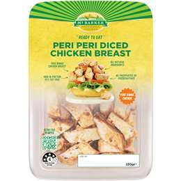 Mt Barker Free Range Peri Peri Diced Chicken Breast 220g