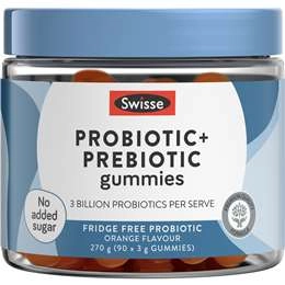 Swisse Probiotic + Prebiotic Gummies For Adults 90 Pack