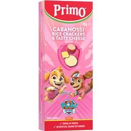 Primo Paw Patrol Cabanossi Rice Crackers & Tasty Cheese 38g