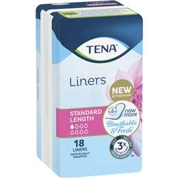 Tena Liners Standard Length  18 Pack