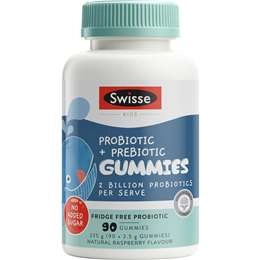 Swisse Probiotic + Prebiotic Gummies For Kids 90 Pack