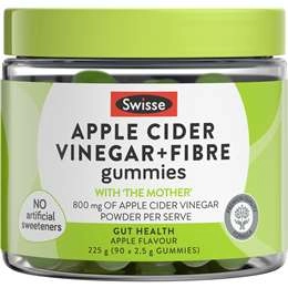 Swisse Apple Cider Vinegar + Fibre Gummies 90 Pack