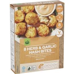 Woolworths Herb & Garlic Hash Bites  8 Pack