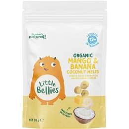 Little Bellies Coconut Melts Mango & Banana  20g