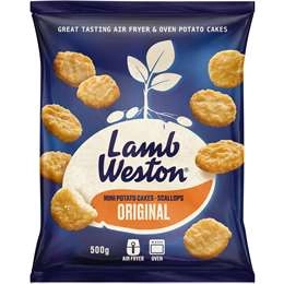 Lamb Weston Mini Potato Cakes Scallops Original 500g