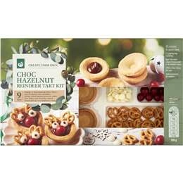 Woolworths Create Your Own Choc Hazelnut Reindeer Tart Kit 9 Pack