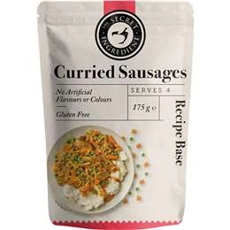 The Secret Ingredient Curried Sausages Recipe Base  175g