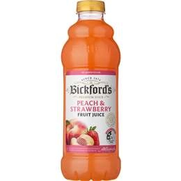 Bickford's Fruit Juice Peach & Strawberry Drink 1l