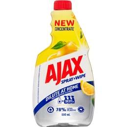 Ajax Spray & Wipe Multipurpose Concentrate Lemon Citrus 500ml