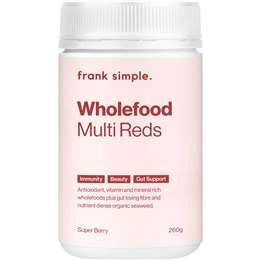 Frank Simple. Wholefood Multi Reds Super Berry 260g