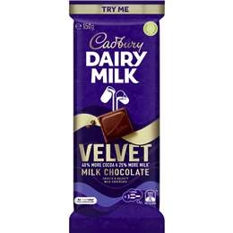 Cadbury Dairy Milk Velvet Block  150g