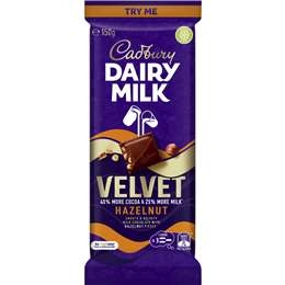 Cadbury Dairy Milk Velvet Block Hazelnut 150g