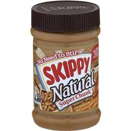 Skippy Natural Super Chunk Peanut Butter 425g