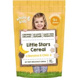 Whole Kids Little Stars Cereal Banana & Chia 40g