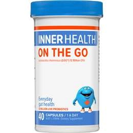 Inner Health On The Go Probiotic Capsules  40 Pack